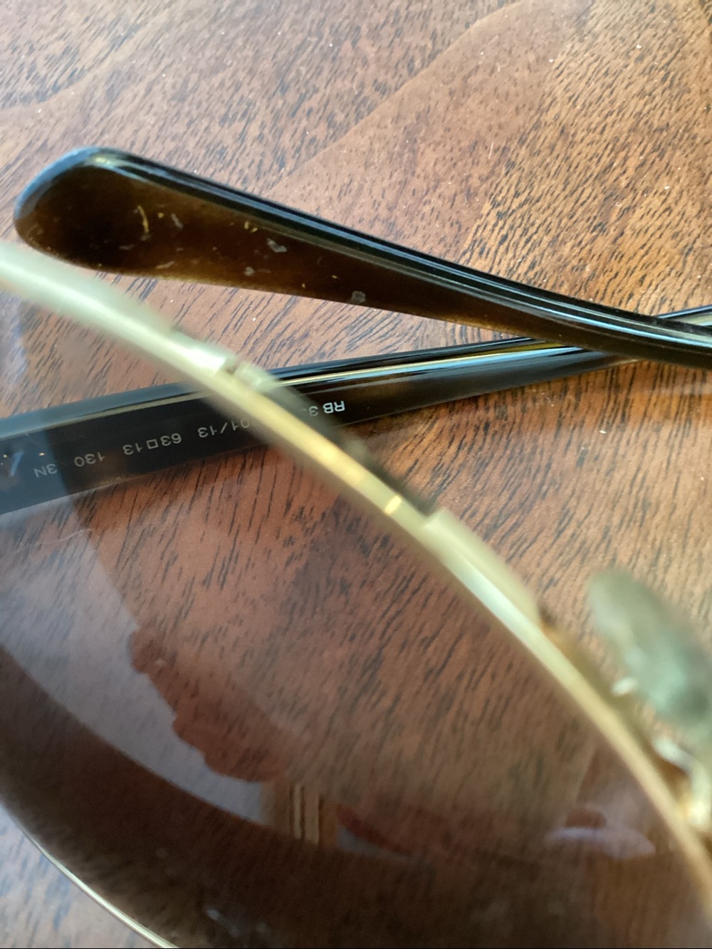 Ray-Ban Arista Gold Frame Brown Gradient Aviator Sunglasses - Ray-Ban RB3386 - Picture 10 of 16